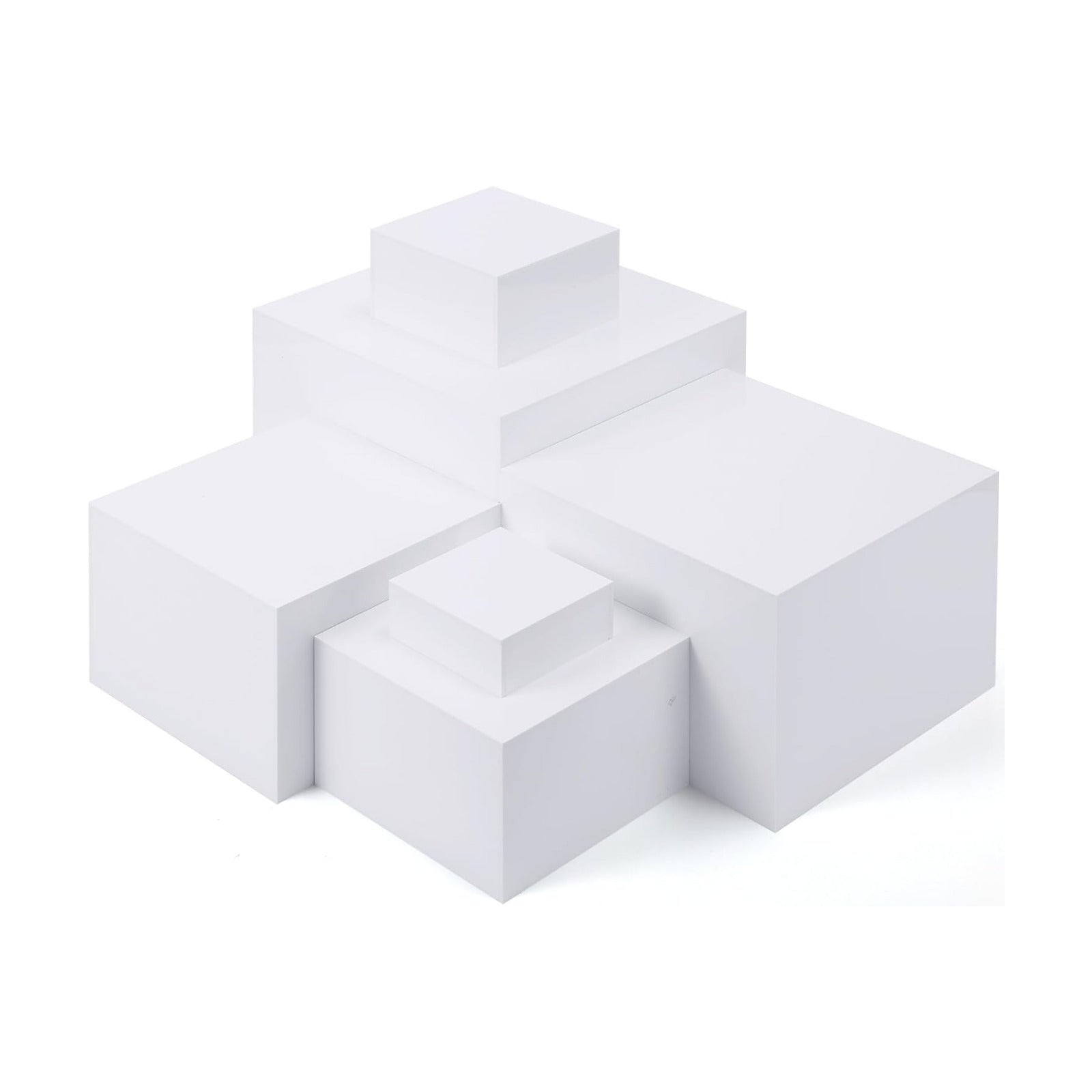 Acrylic Risers for Display Acrylic Cube Boxes Risers Display Stands / Set of 6