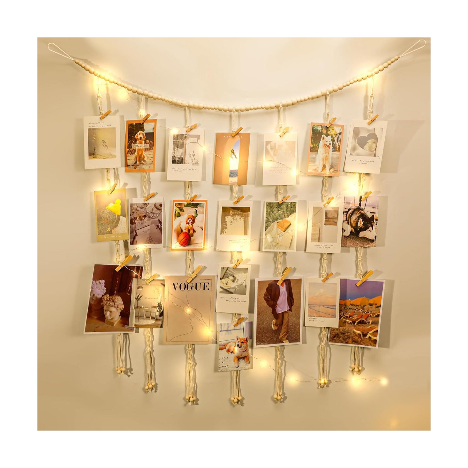 String Lights / Picture Christmas Card Holder