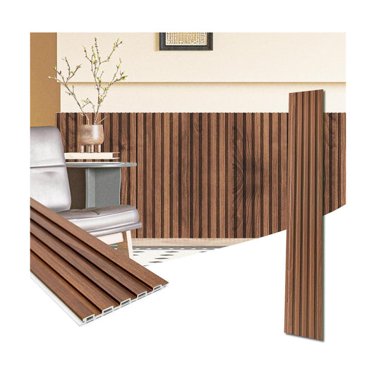 WPC Wainscoting Panels / 48" * 6 / Teak / 48 x 6 / Set of 16