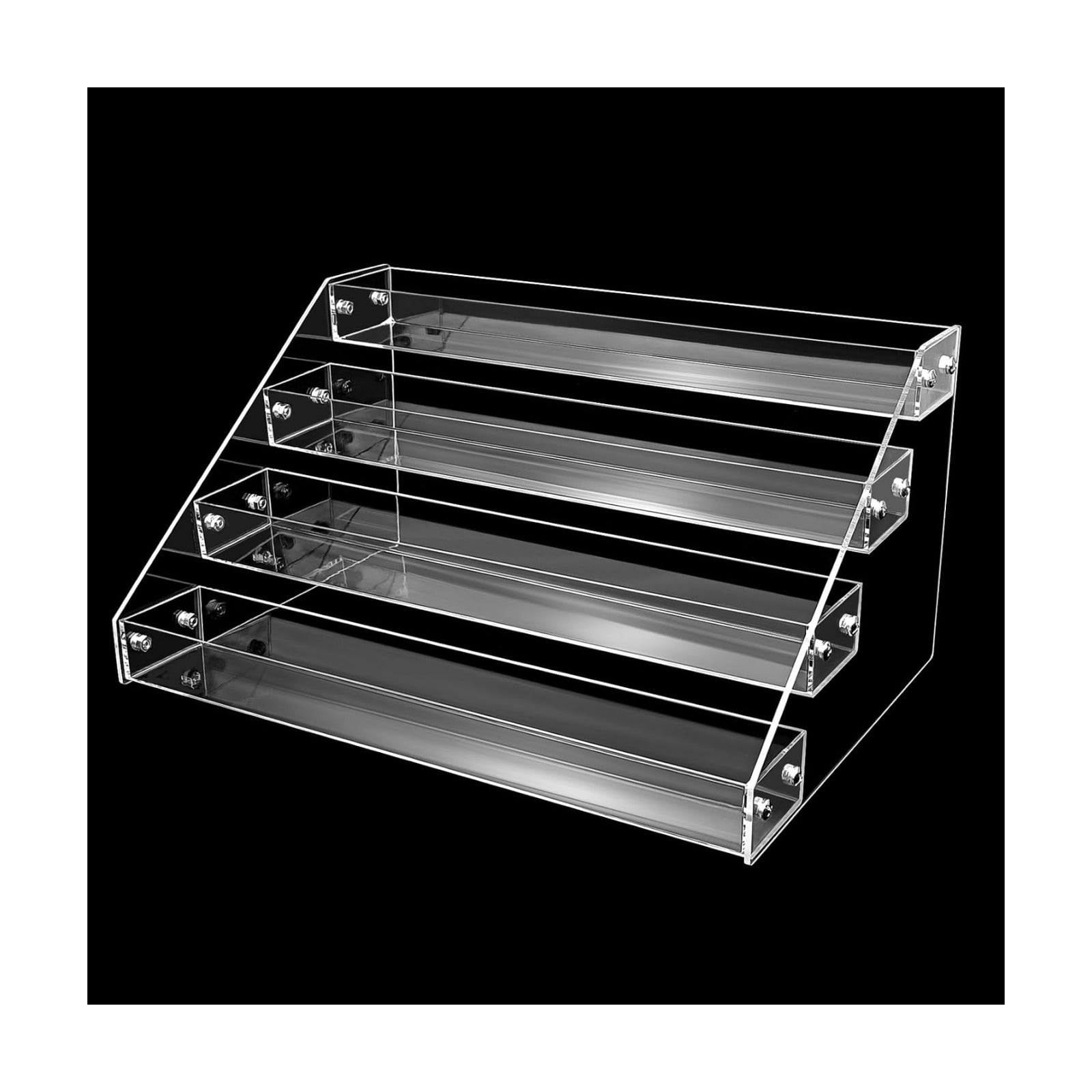 Display Organizer / Easy Assemble Cupcake Stand / 4 Tier / Clear / 12 Inch