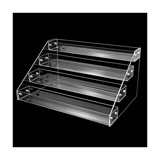 Display Organizer / Easy Assemble Cupcake Stand / 4 Tier / Clear / 12 Inch