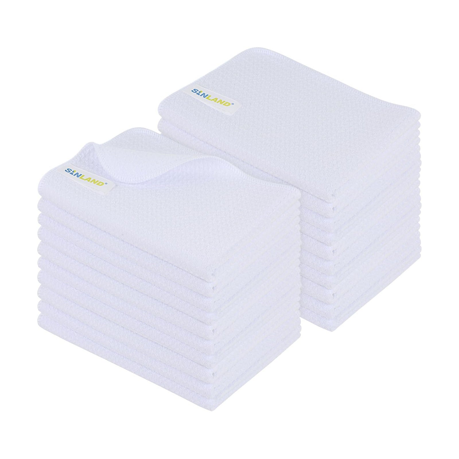 Sublimation Blank Towels Waffle Kitchen Towel White 16x24 20 Pack | Microfiber, Fast Drying, Tea Towel, Polyester Dish