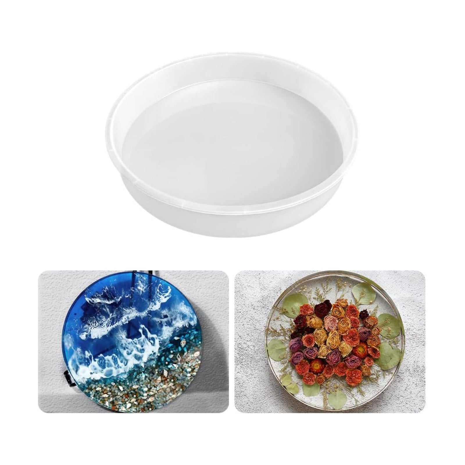 10" Round x 2" Deep Large Tray Mold / Set of 10