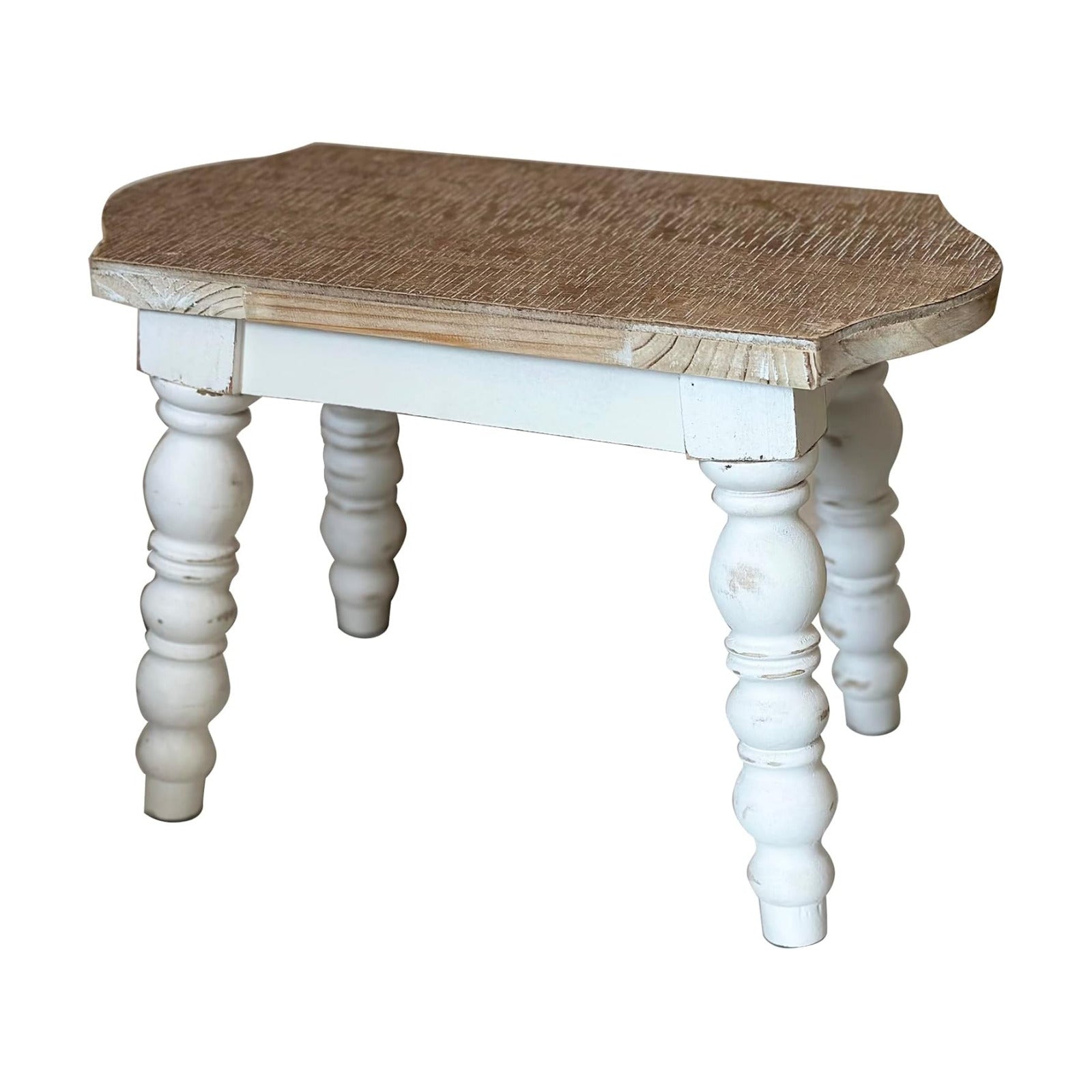 Bedside Step Plant Stand / White Wash