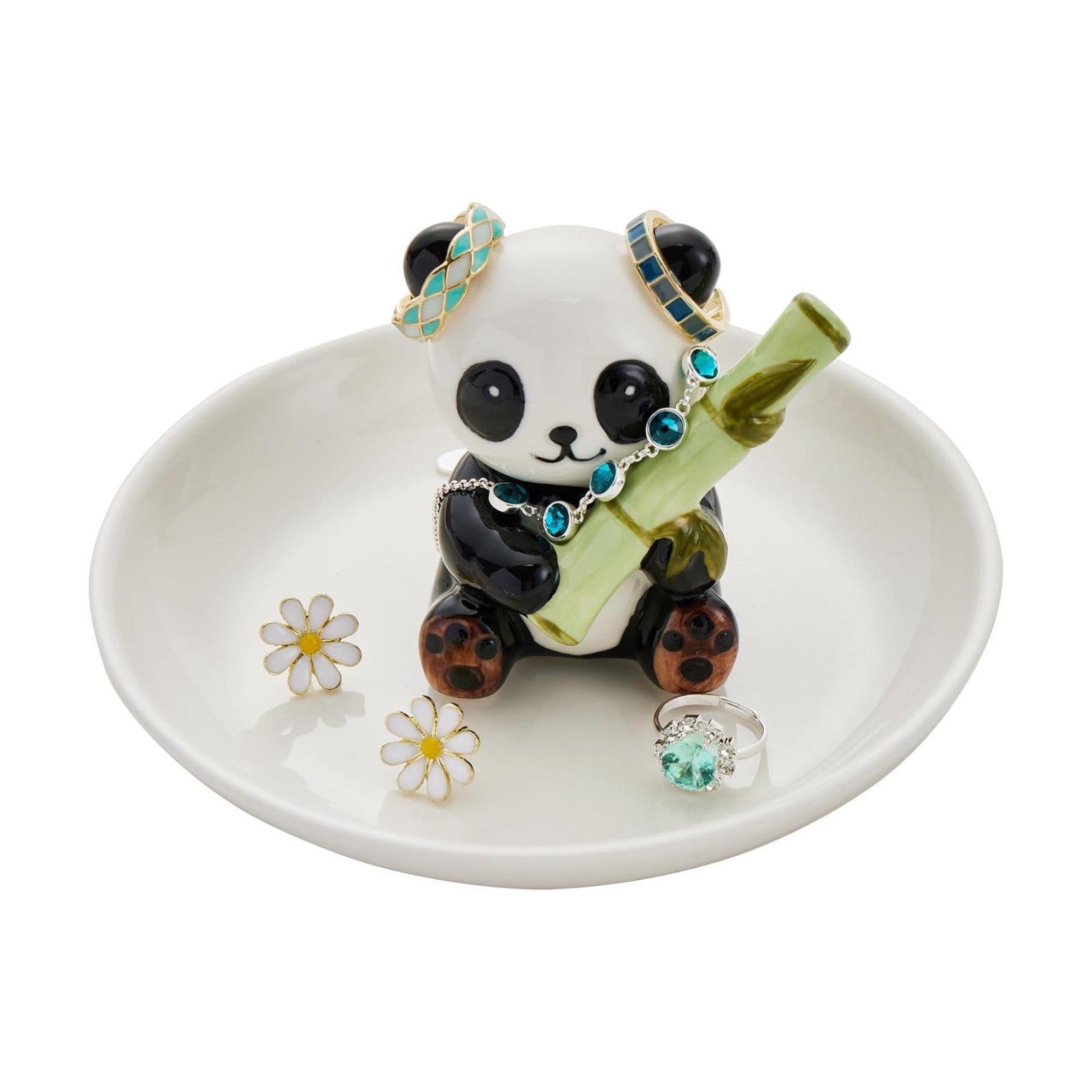 Ceramic Jewelry Holder Ring Dish Jewelry Tray / Panda