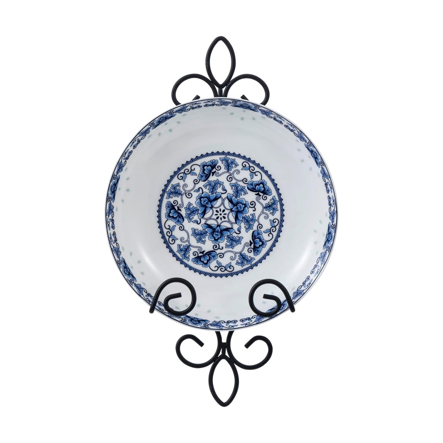 MyGift Wall Plate Hanger Holds Single 5.5 to 8 Inch Plates, Vertical Plate Holders, Decorative Metal Wire Platter Rack