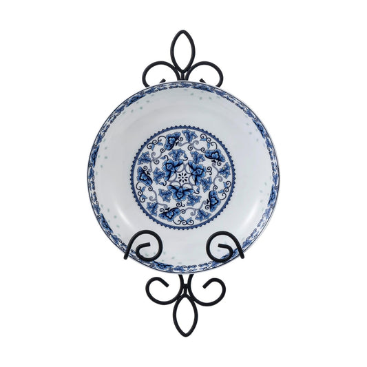 MyGift Wall Plate Hanger Holds Single 5.5 to 8 Inch Plates, Vertical Plate Holders, Decorative Metal Wire Platter Rack