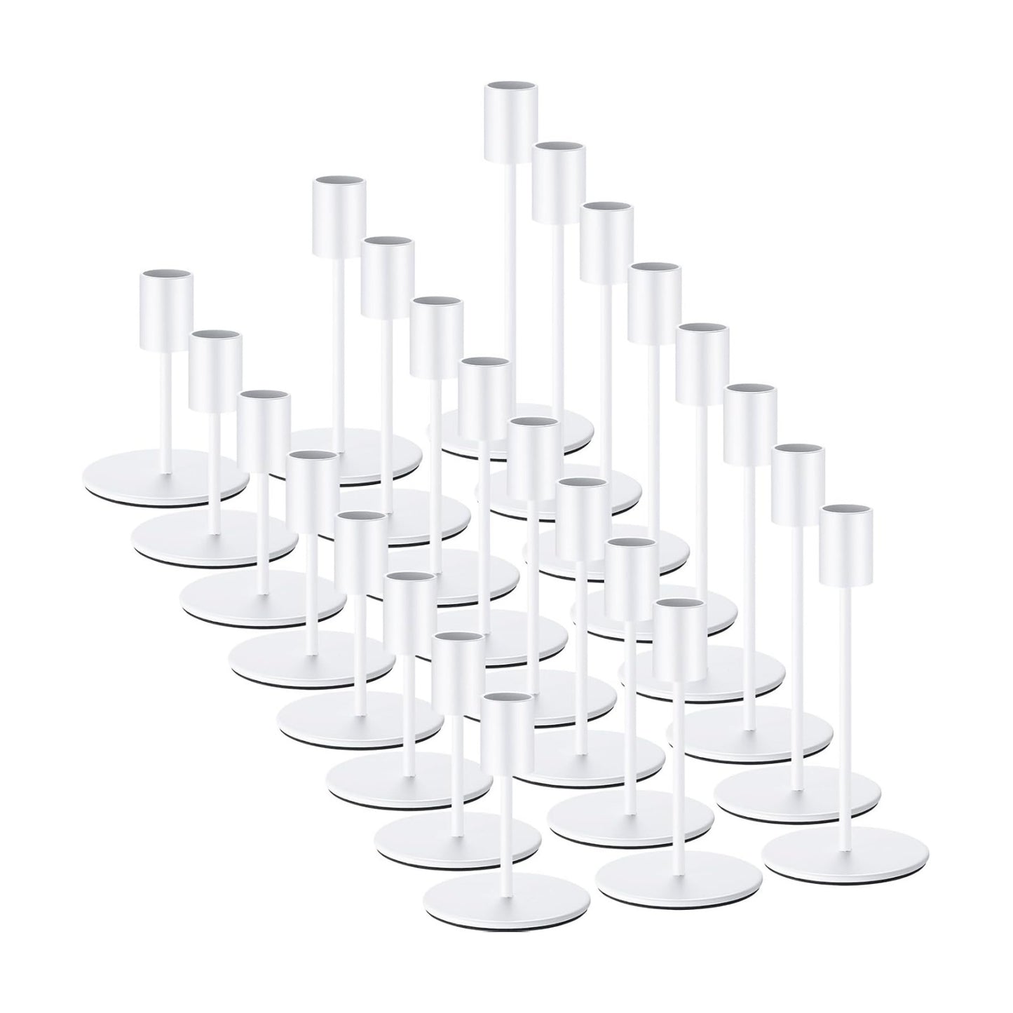 Sieral Candle Holders Bulk Taper Candlesticks Holders Set Modern Decorative Metal Candelabras for Wedding Anniversary