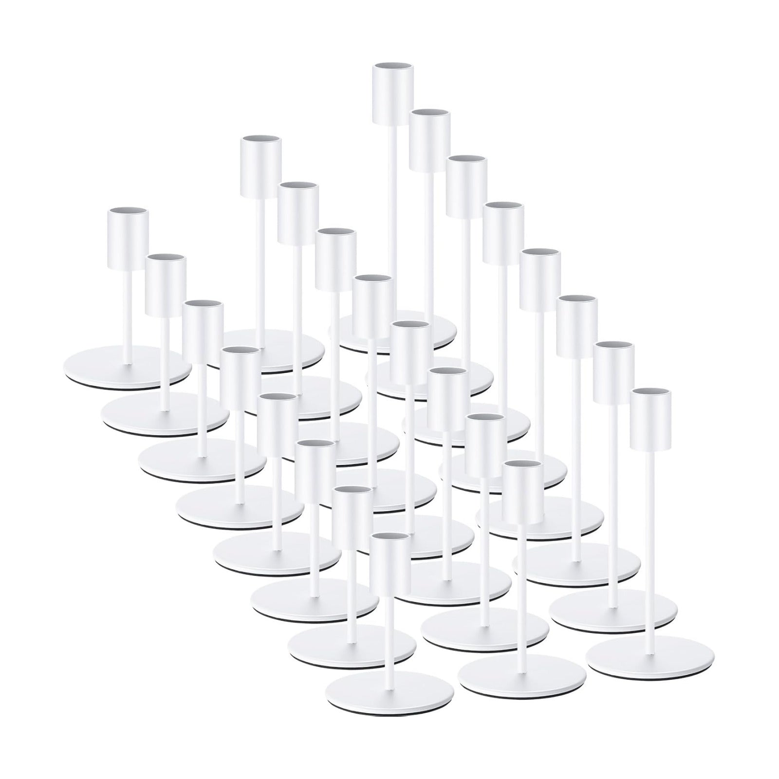 Sieral Candle Holders Bulk Taper Candlesticks Holders Set Modern Decorative Metal Candelabras for Wedding Anniversary