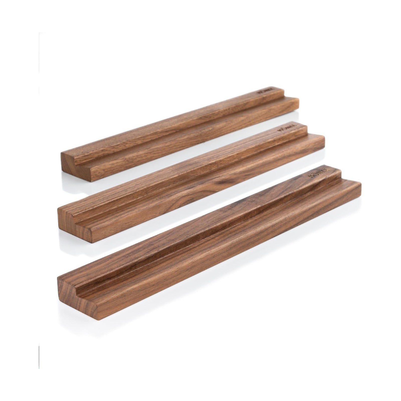 Vinyl Record Shelf - 3 Display Ledges Made of Solid Walnut -A Wall Mount for Your Favorite or Now-Playing Records -This