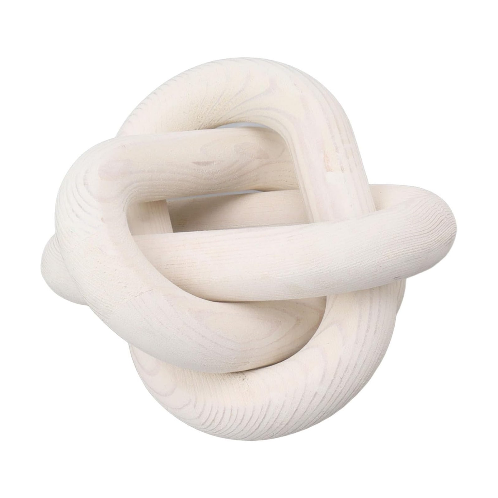 3 Link Decor Wood Knot Wooden Chain Link Decorations Hand Carved Decorative Wooden Knot for Coffee