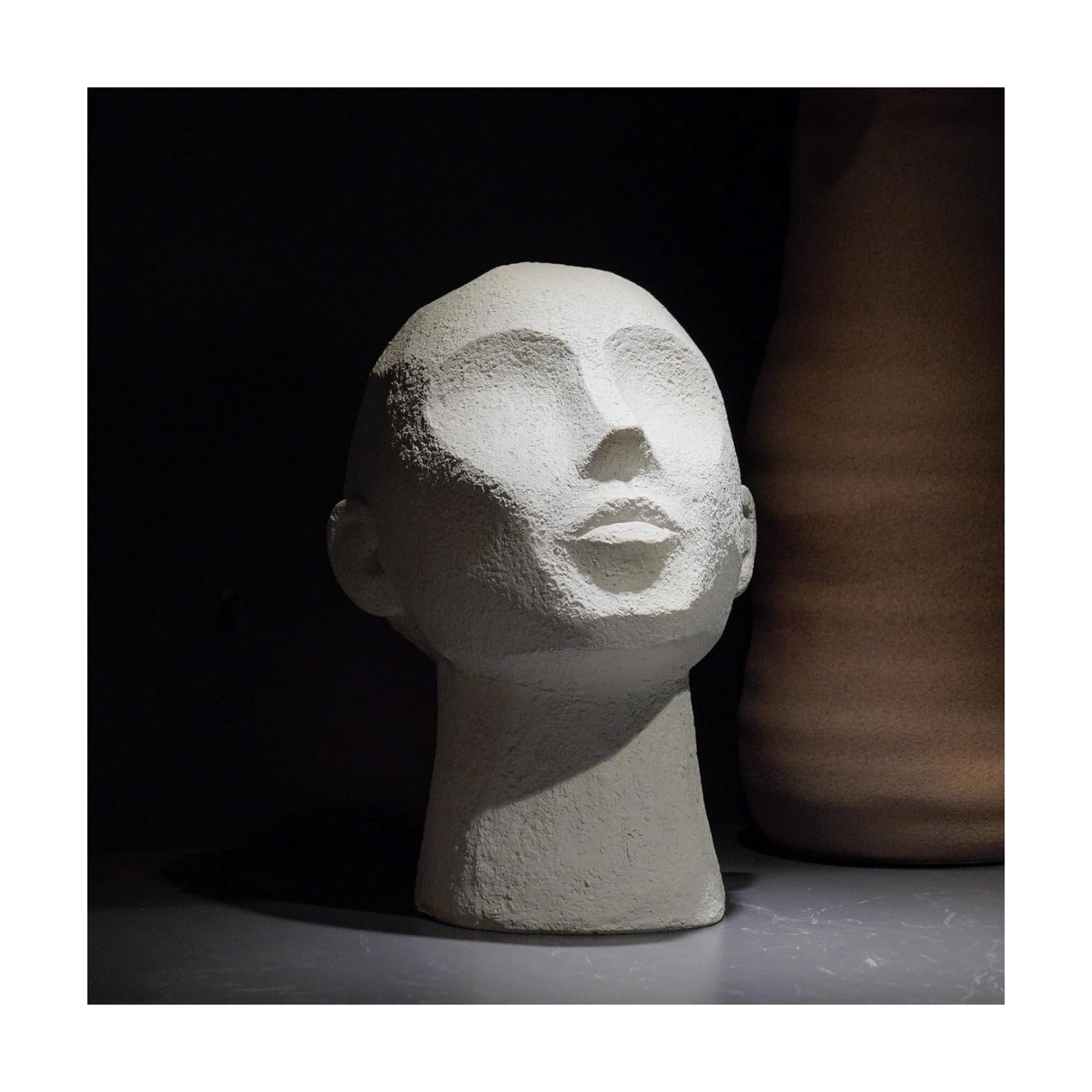 Resin Thinker Human Head Statue Shelf Decorations Bust Statues