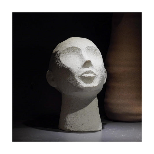 Resin Thinker Human Head Statue Shelf Decorations Bust Statues