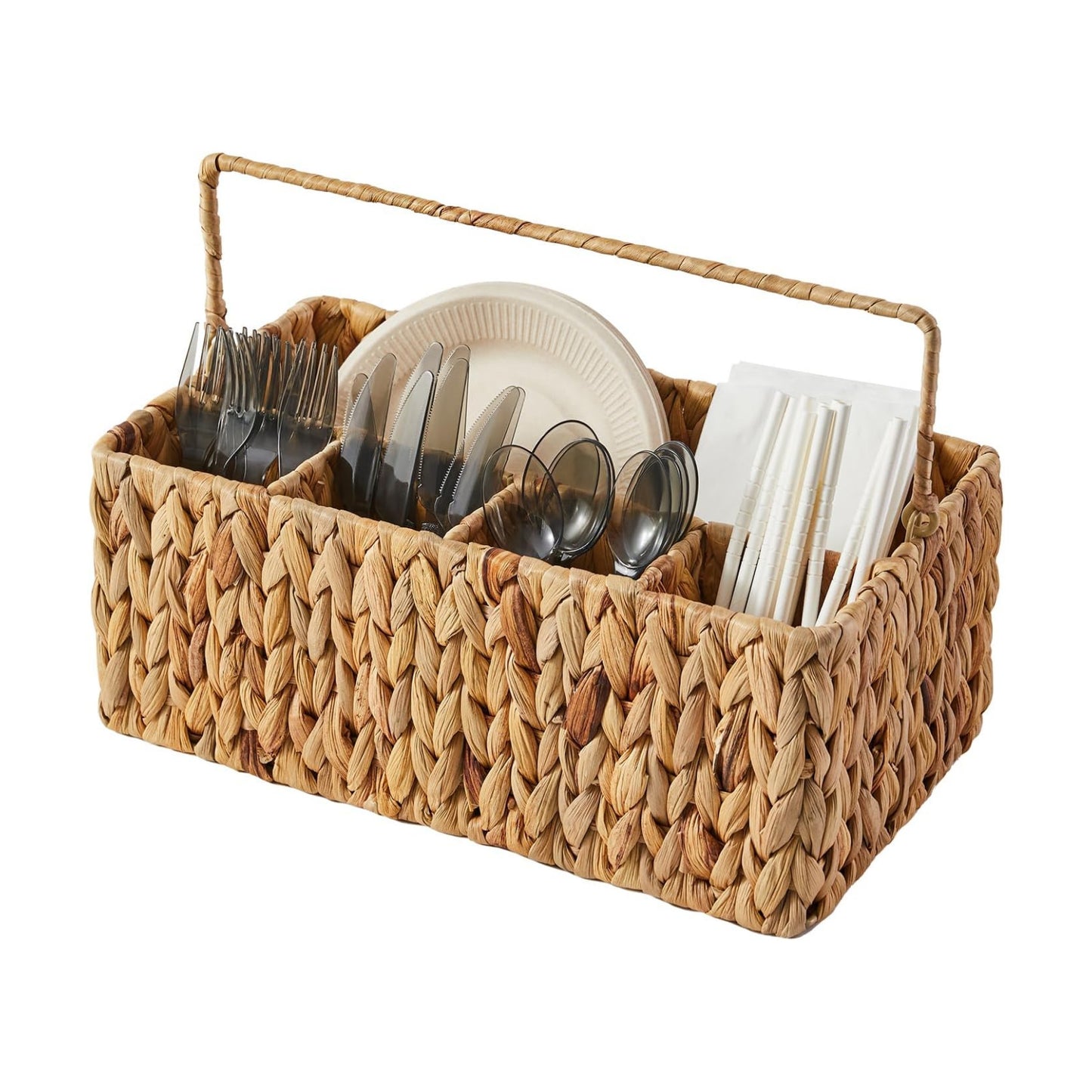Utensil Basket / Cutlery Holder / Water Hyacinth