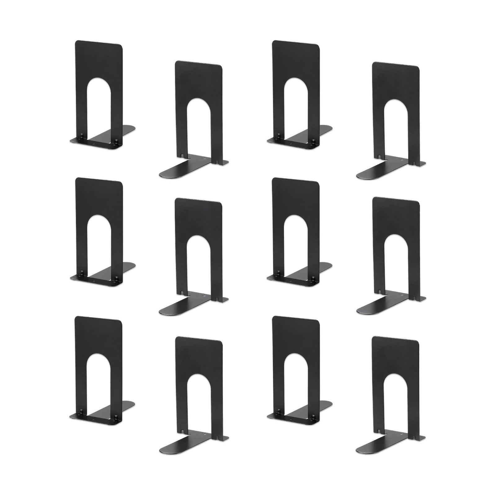 Heavy Duty Metal Bookends / Black