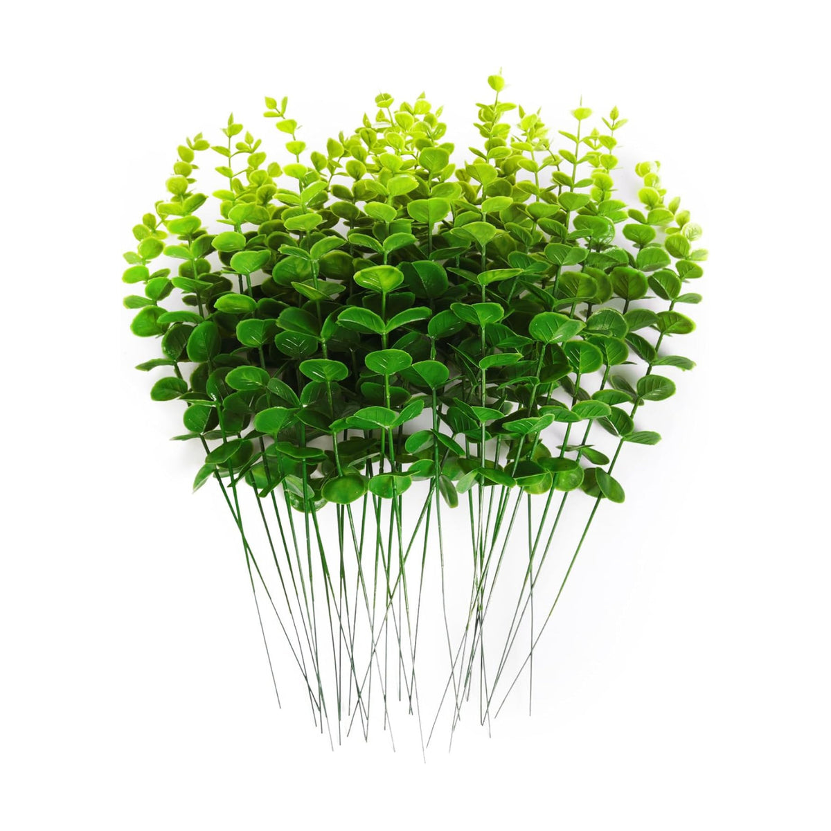 RECUTMS 36Pcs Artificial Tender Green Eucalyptus Leaves Stems 14.6 inch
