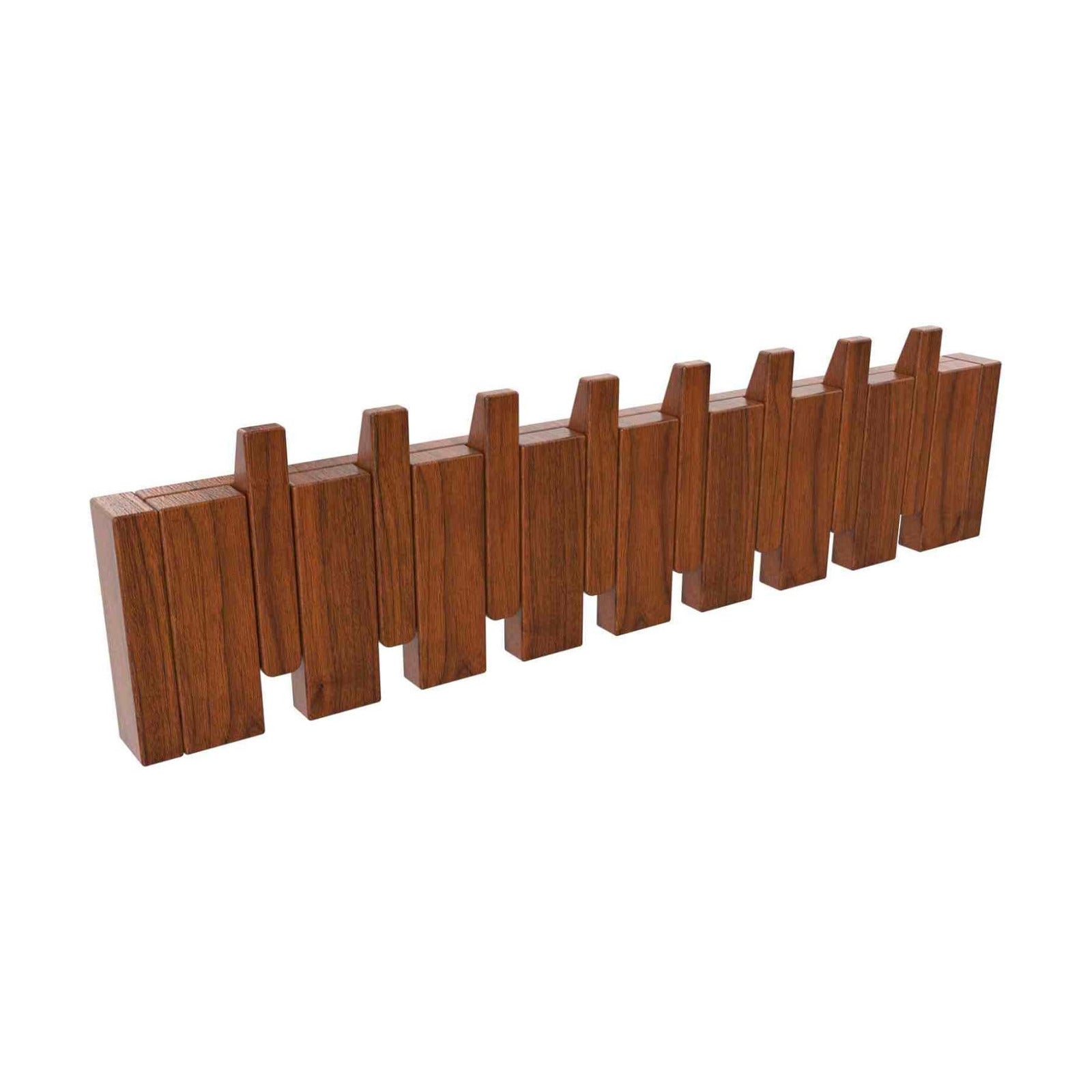 Paint Wood Wall Mounted Coat RackHooks Piano Key Hangers Natural Solid Wood Hanger Non-Woven Fabric Clothes Hangers for