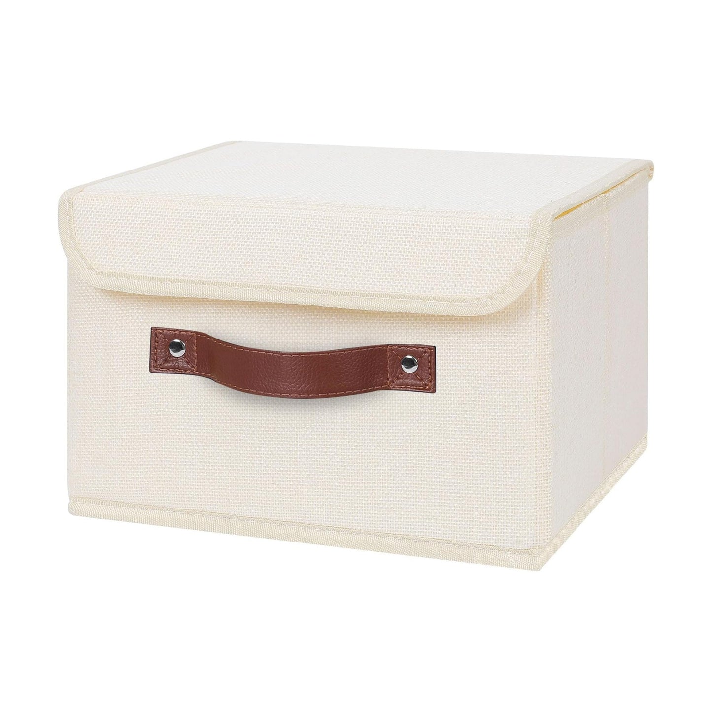 Storage Bin / Lid Storage Boxes / Small / Beige