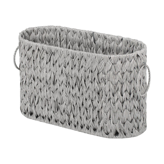 Wicker Basket / Toilet Paper Basket / Grey