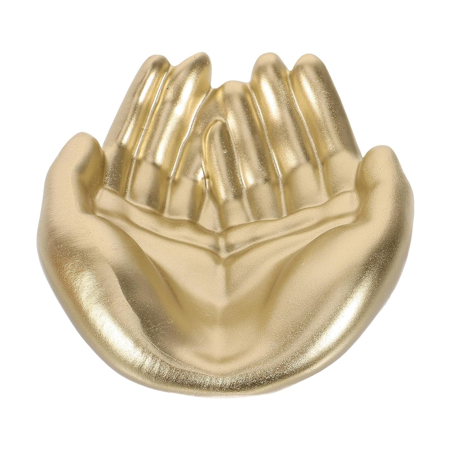 Palm Shape Jewelry Organizer Tray Resin Jewelry Storage Plate / 12 x 10.5 x 4.5 / CM / Golden
