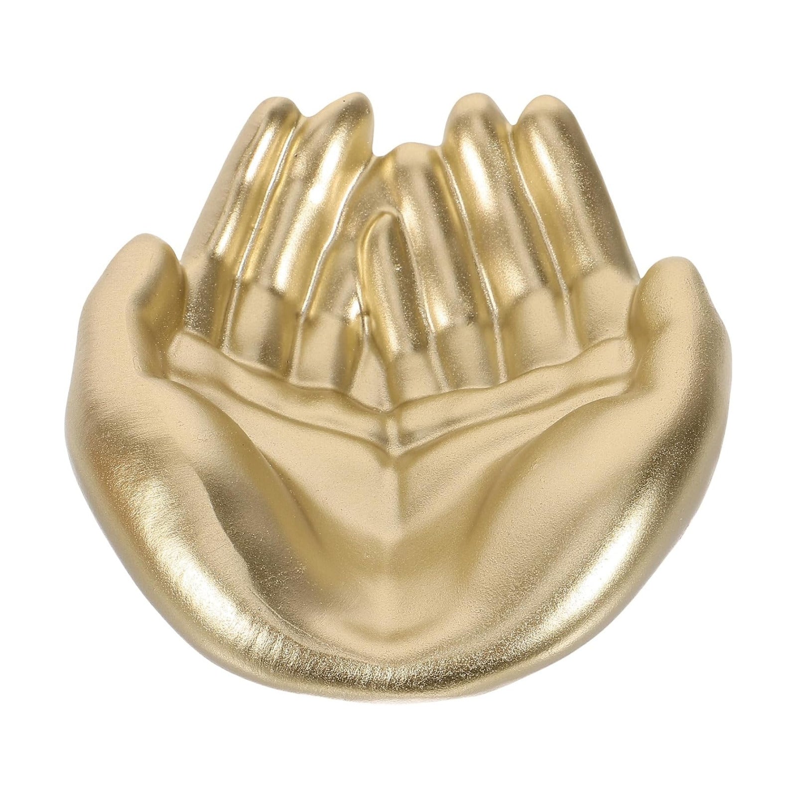Palm Shape Jewelry Organizer Tray Resin Jewelry Storage Plate / 12 x 10.5 x 4.5 / CM / Golden