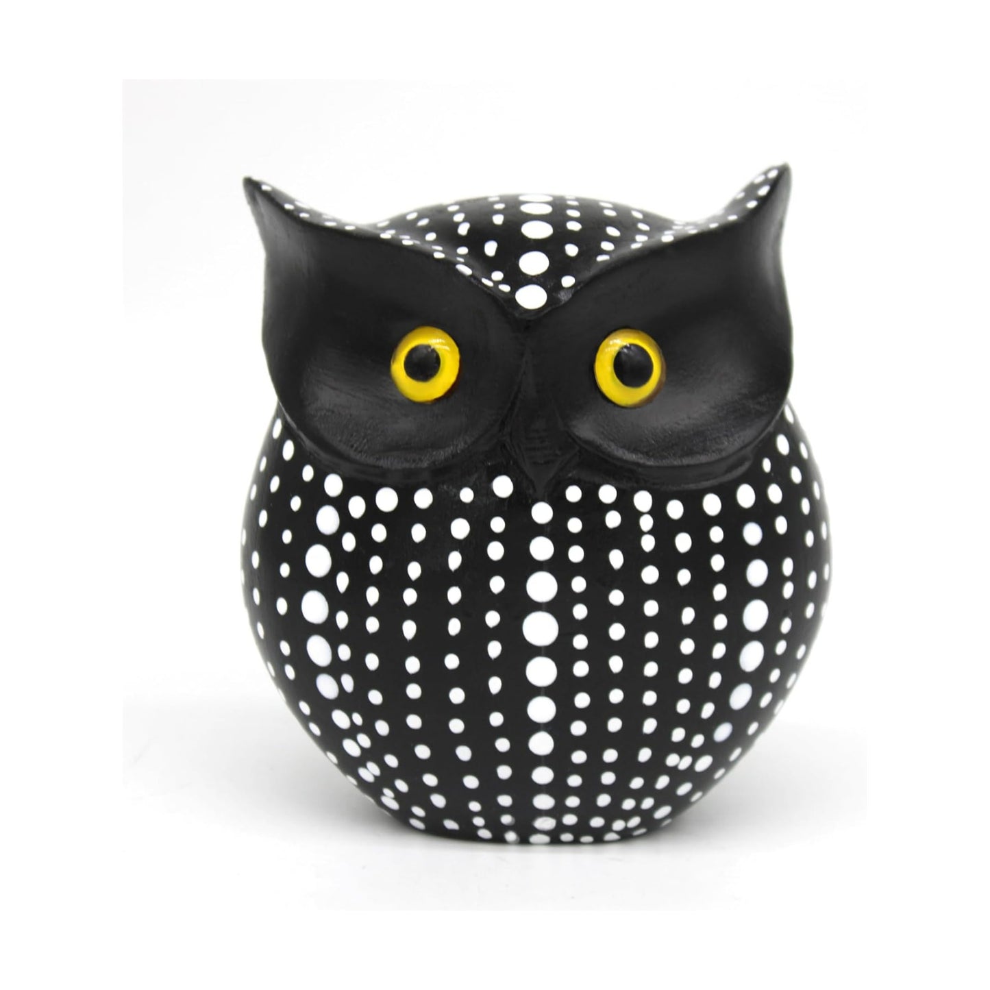 Handmade Wooden Owl Figurine Owls Gifts for Women Bathroom Shelf Decorations Items Modern / Black