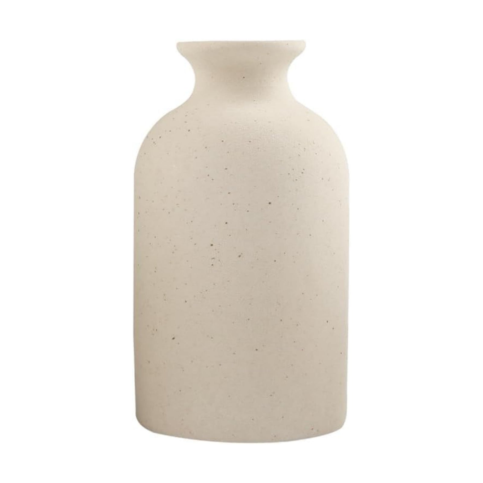 Ceramic Vase / Dry Flower Vases Minimalism Style for Modern Table Shelf Home Decor / Beige / Small