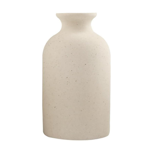 Ceramic Vase / Dry Flower Vases Minimalism Style for Modern Table Shelf Home Decor / Beige / Small