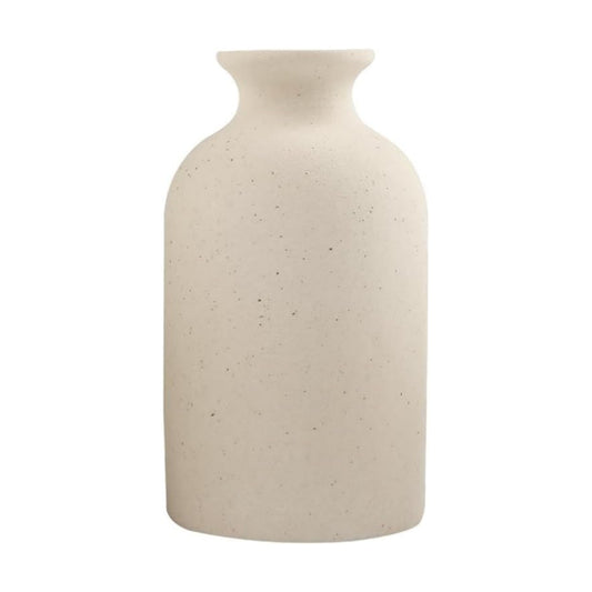 Ceramic Vase / Dry Flower Vases Minimalism Style for Modern Table Shelf Home Decor / Beige / Large