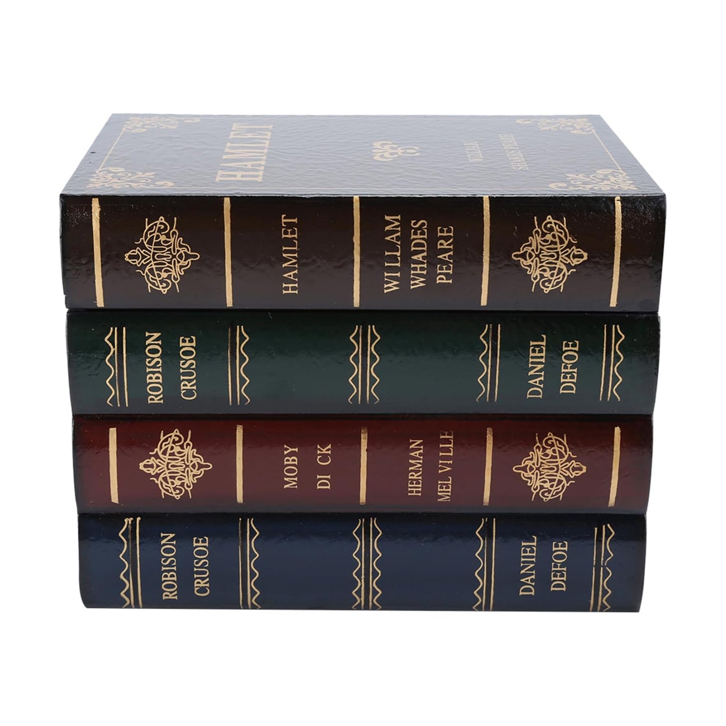Wooden Book Shaped Storage Box / A