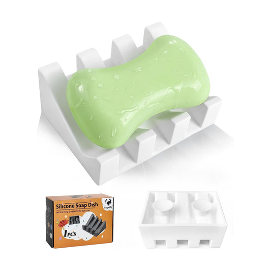 Soap Dish Holder for Shower / White