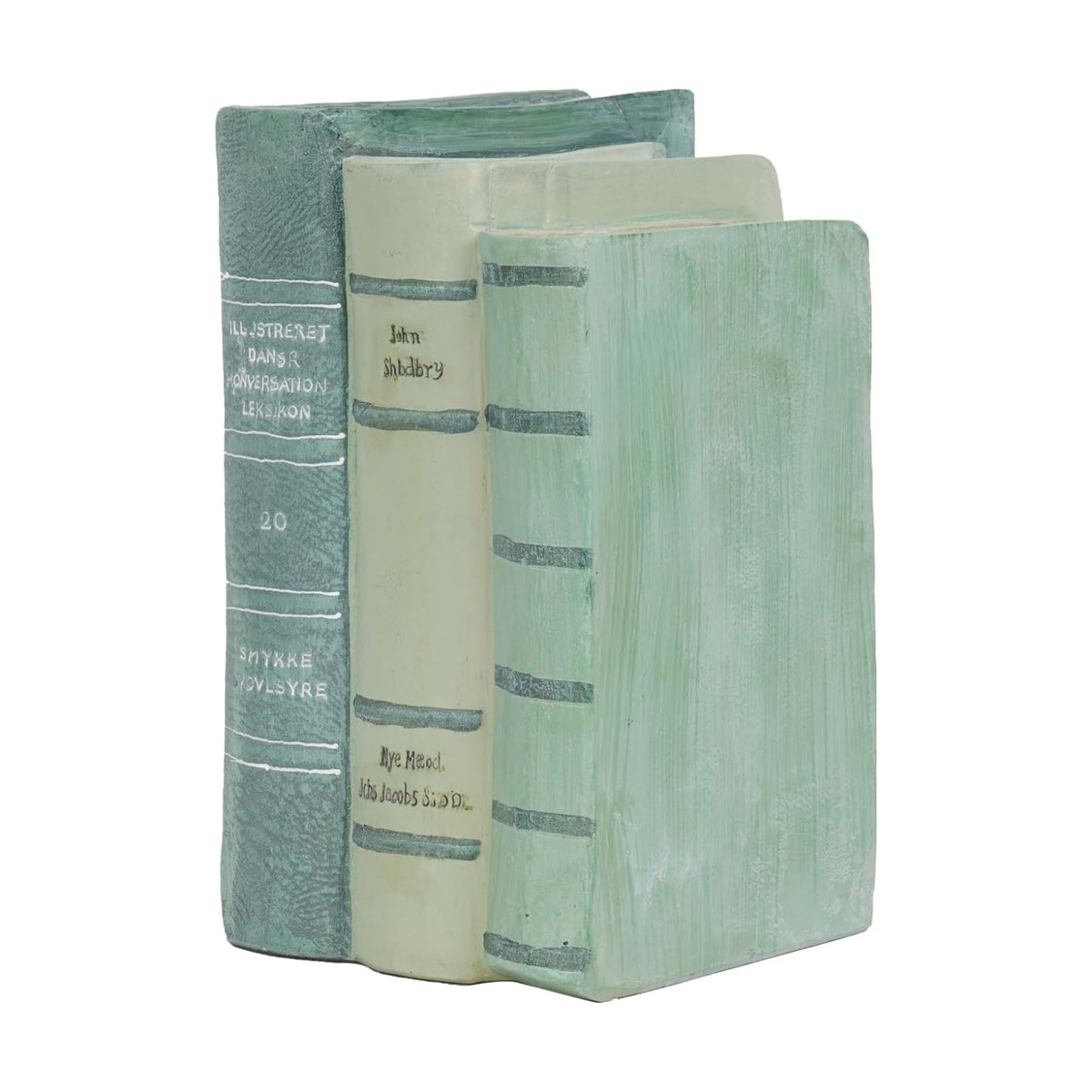 Guichifun Sage Green Faux Books Decorative Bookshelf Décor