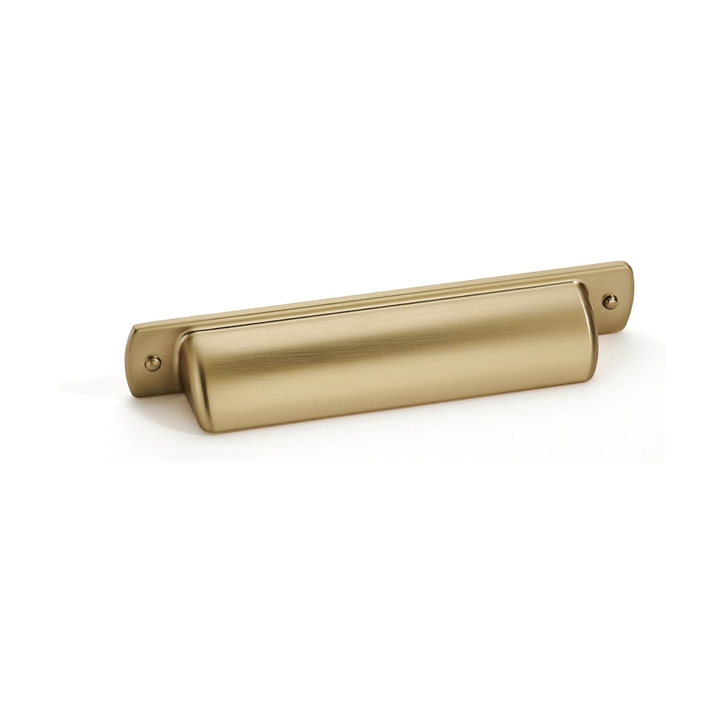 Drawer Cup Pulls Kitchen Cabinet / Cup Pulls 2-1/2" Hole Center / Brushed Brass / Brushed Gold
