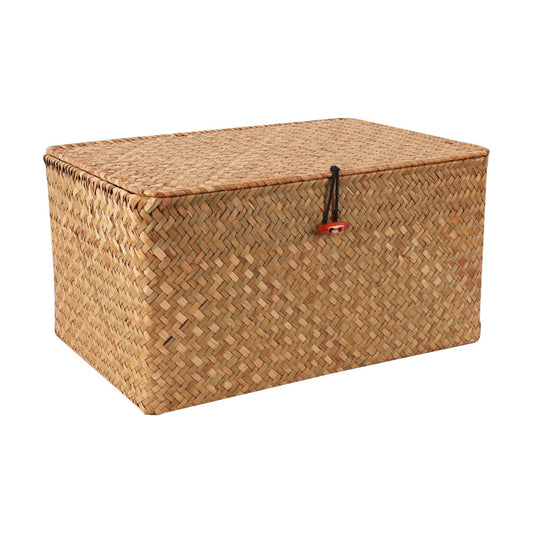 Wicker Shelf Baskets / 14.17 x 9.44 x 7.28 / Natural Large