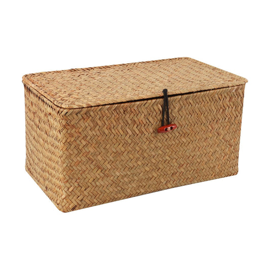 Wicker Shelf Baskets / 12.2 x 7.08 x 5.9 / Natural Medium