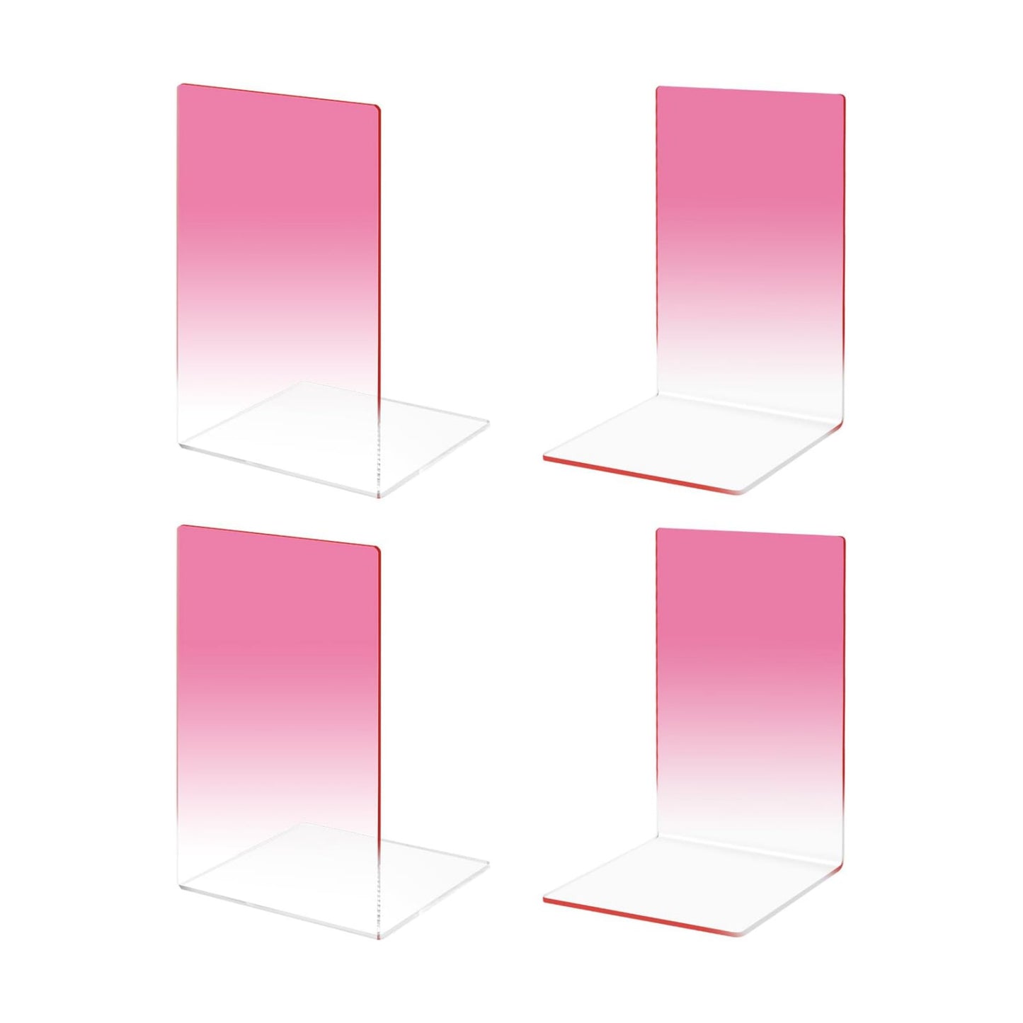 Acrylic Bookends / Book Ends / Pink