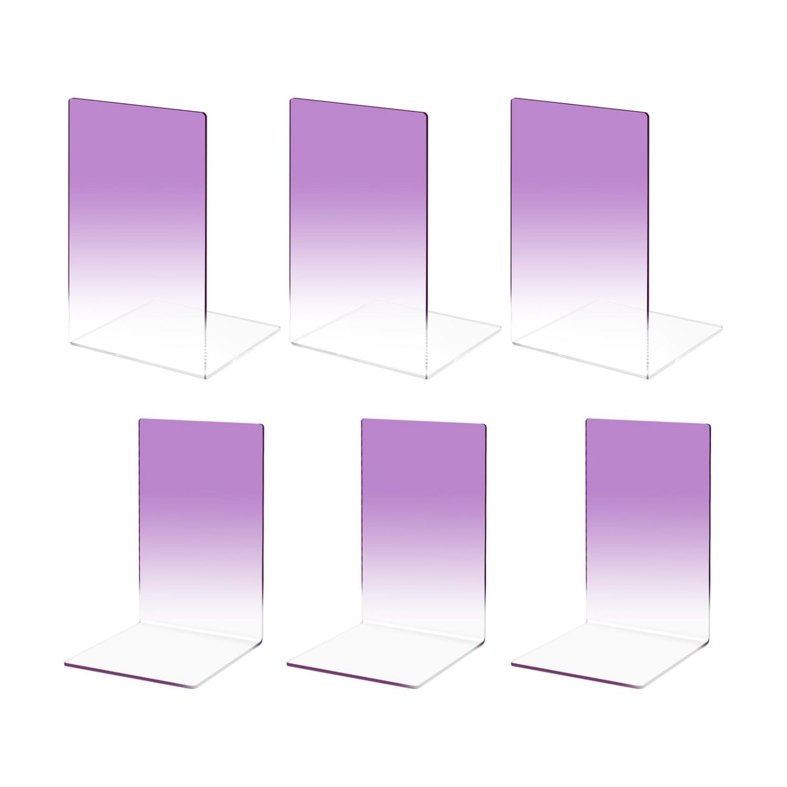 Acrylic Bookends / Book Ends / Purple