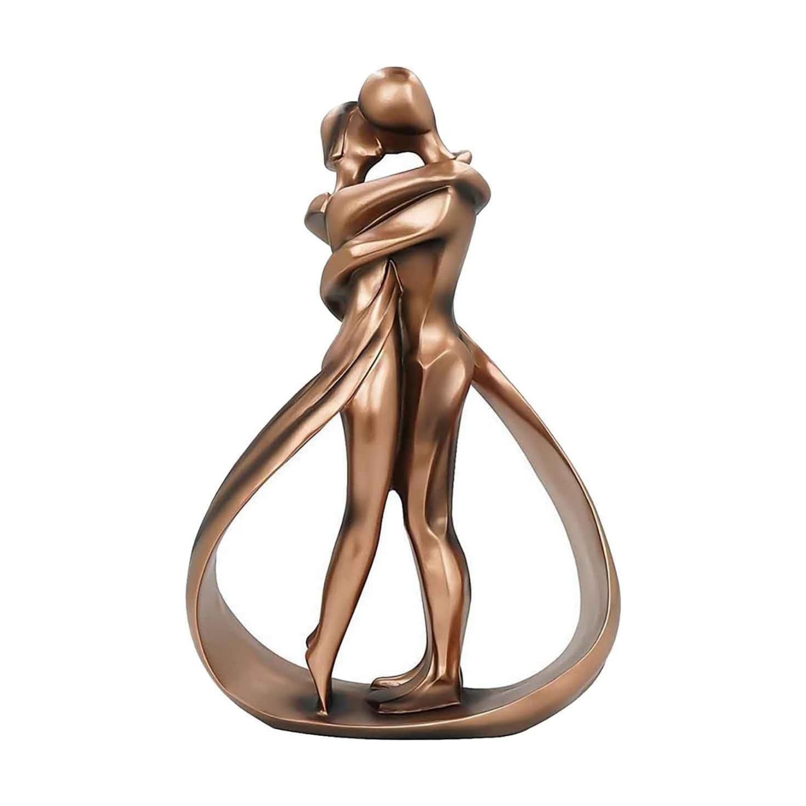 Modern Decor Romantic Lovers Embrace Statue Abstract Sculpture Wedding
