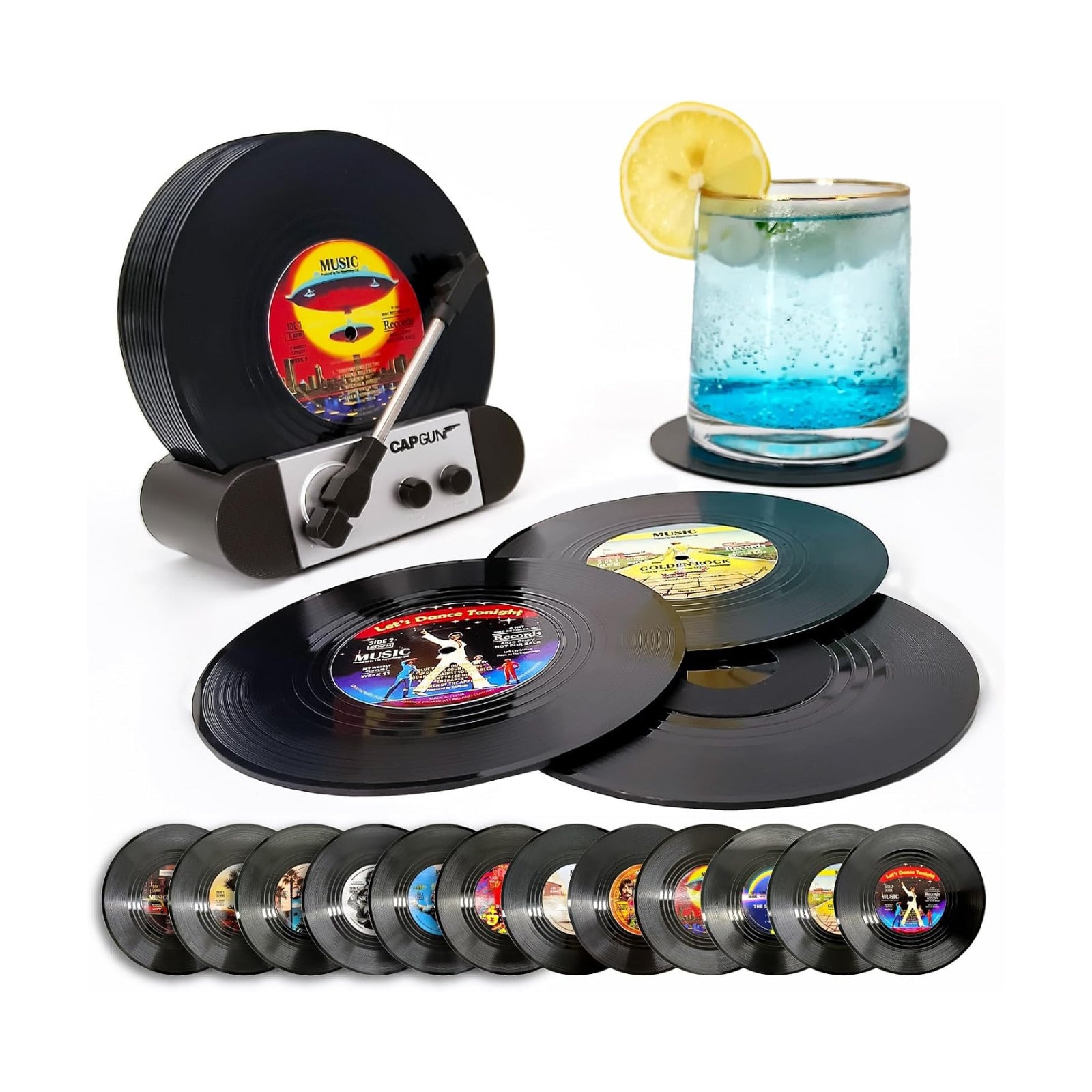 Vinyl Record Player Holder for Music Lovers / V1&V2 / Set of 12