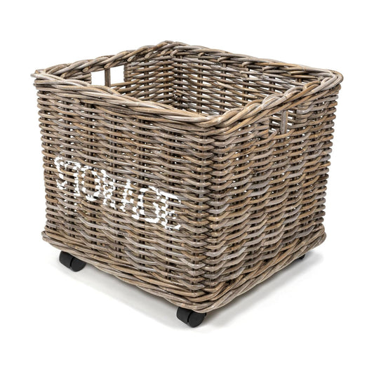 BSK1001A Yael Coastal Hand-Woven "STORAGE" Rattan Basket