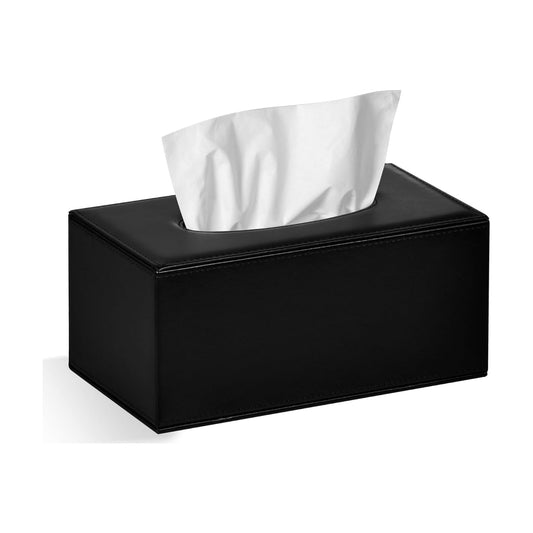 Tissue Box Cover Rectangular Tissue Box Holder / Black