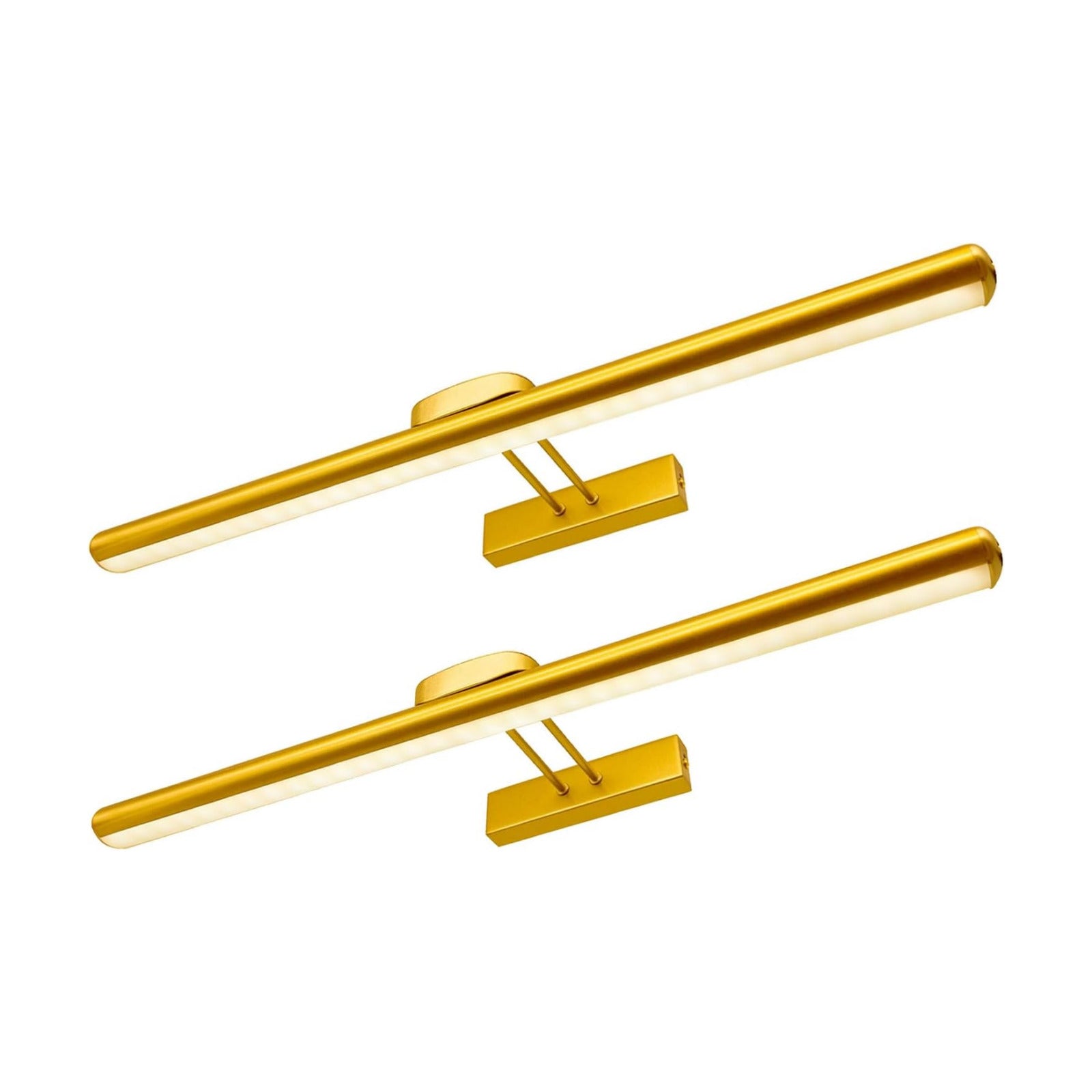 MQOUO 24.4" Wireless Picture Lights, Rechargeable Battery Art Display Light with Remote Control, Dimmable/Timer Off