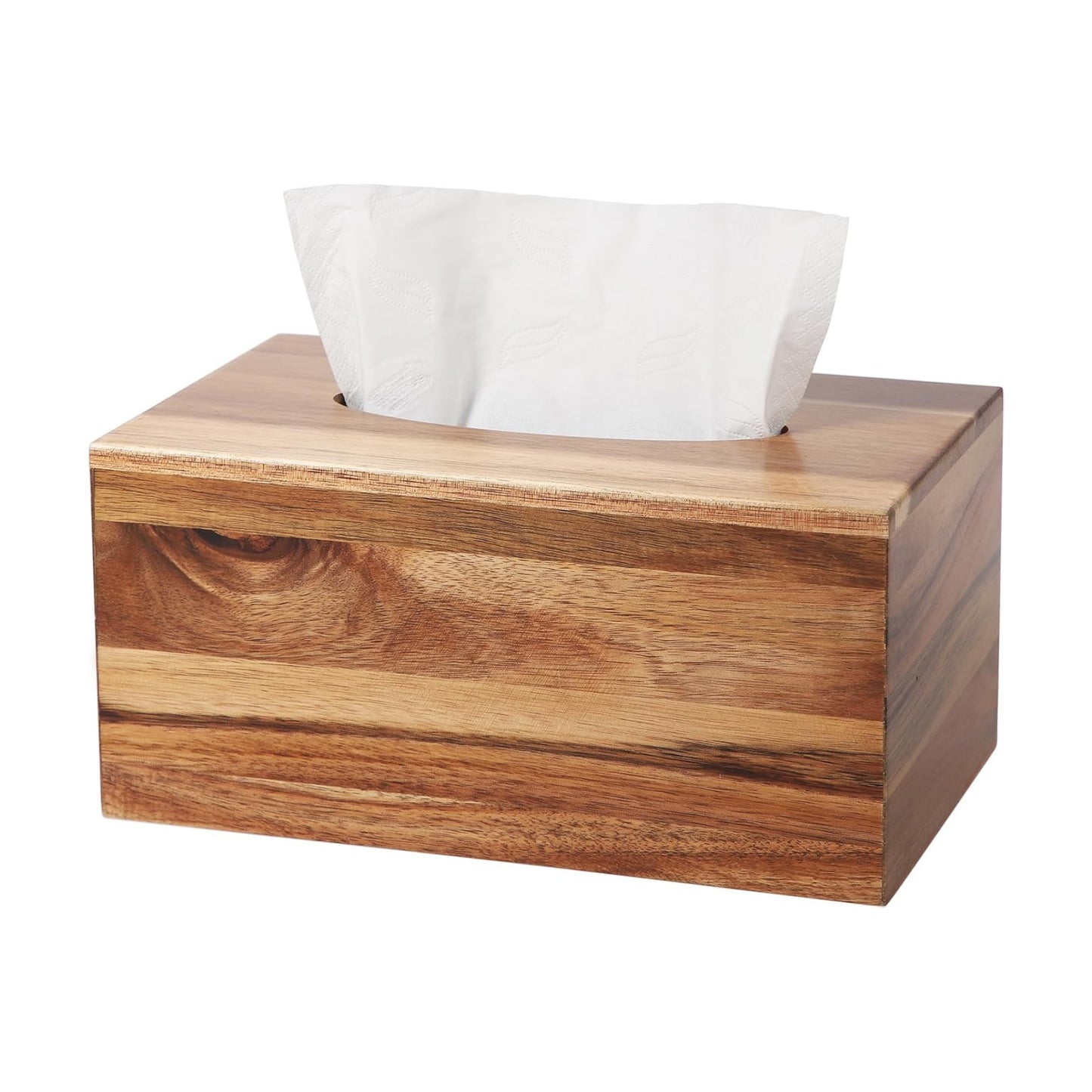 Acacia Wood Tissue Box Cover Rectangle / Acacia-rectangle
