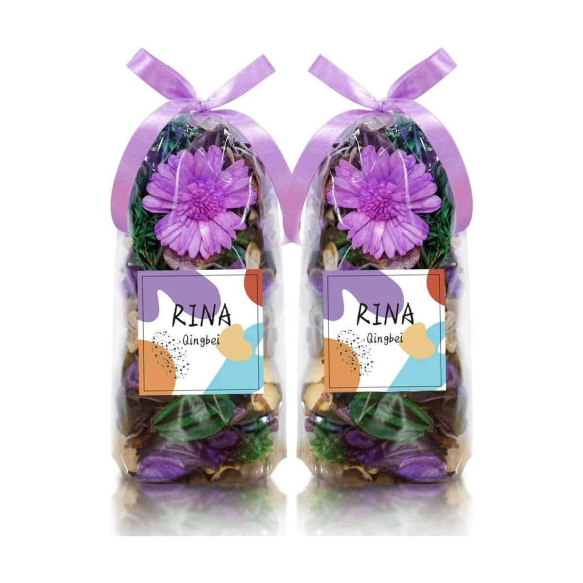 Purple Potpourri Bags,Lavender Scented Decorative Bowl Filler,8.4 oz