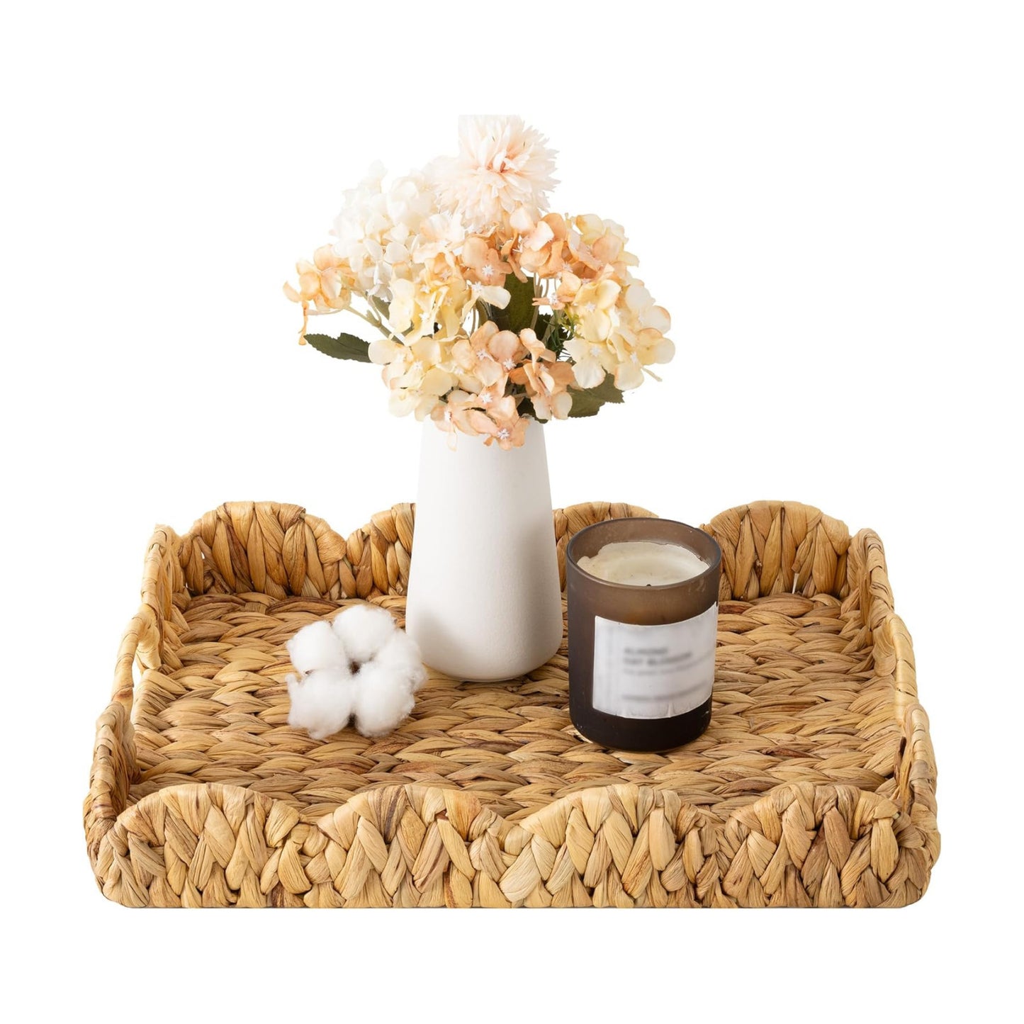 Rattan Serving Trays / 15.8 x 11.5 x 2.8 / Natural