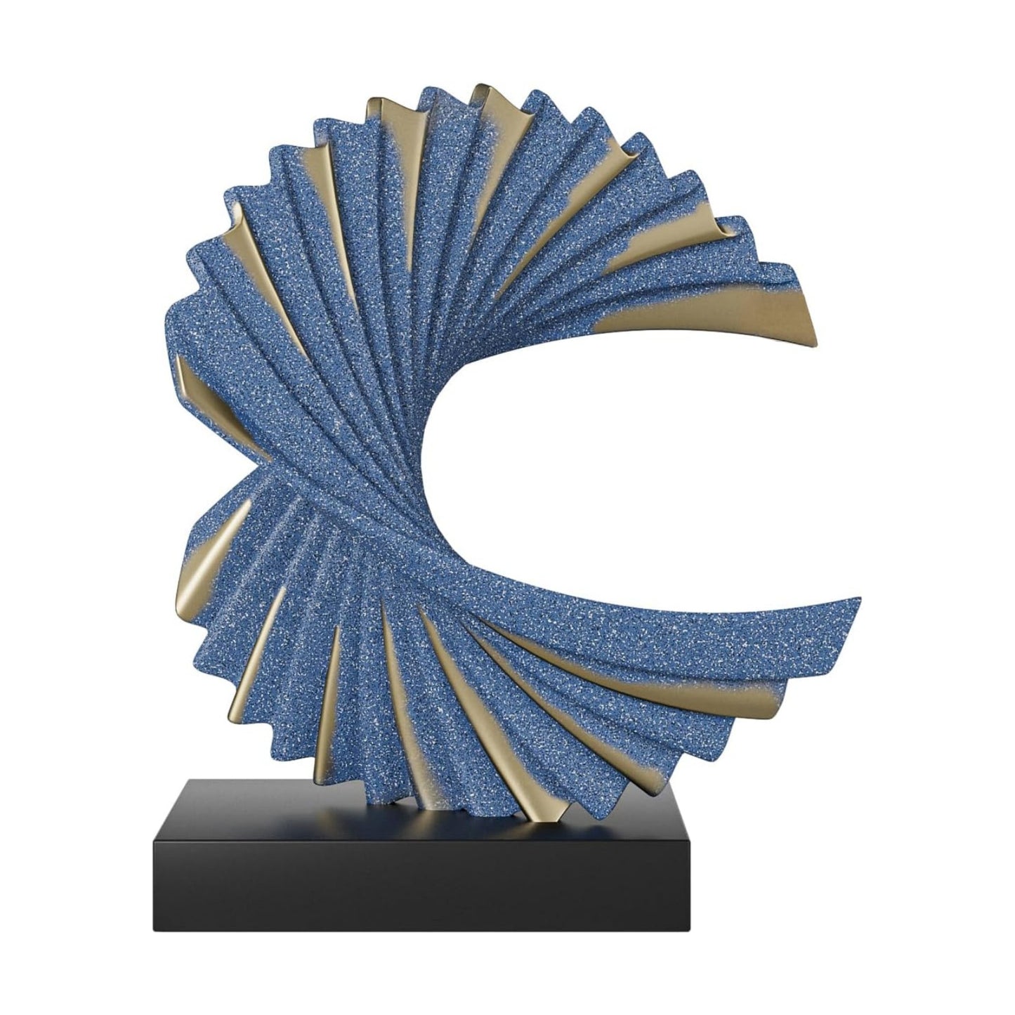 Resin Statue Home Decor Abstract Statues Office Desk Decor / Blue / Wave Statue