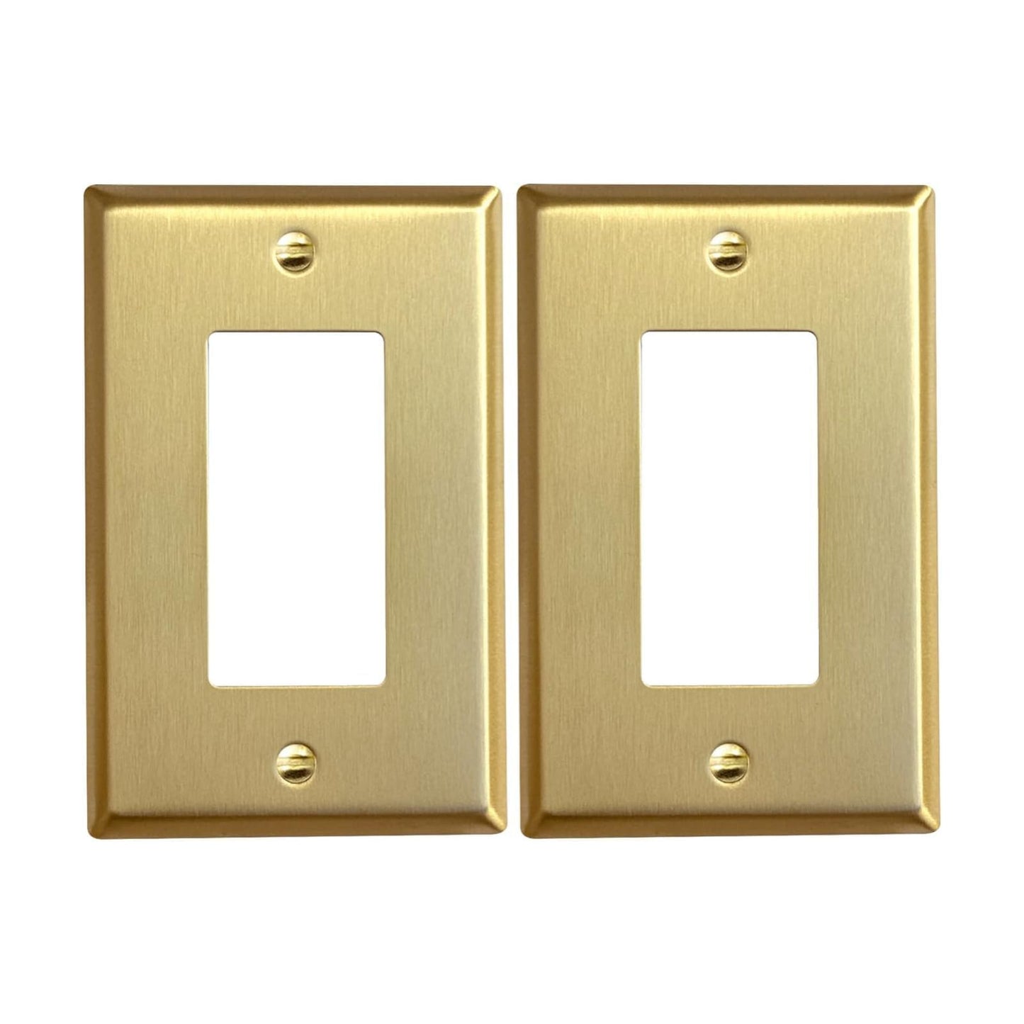 Rio Salto BRASS Gold Light Switch Cover Plate Rocker Switch Plate Wall Plate Ourlet Cover Decorator Paddle GFCI Solid