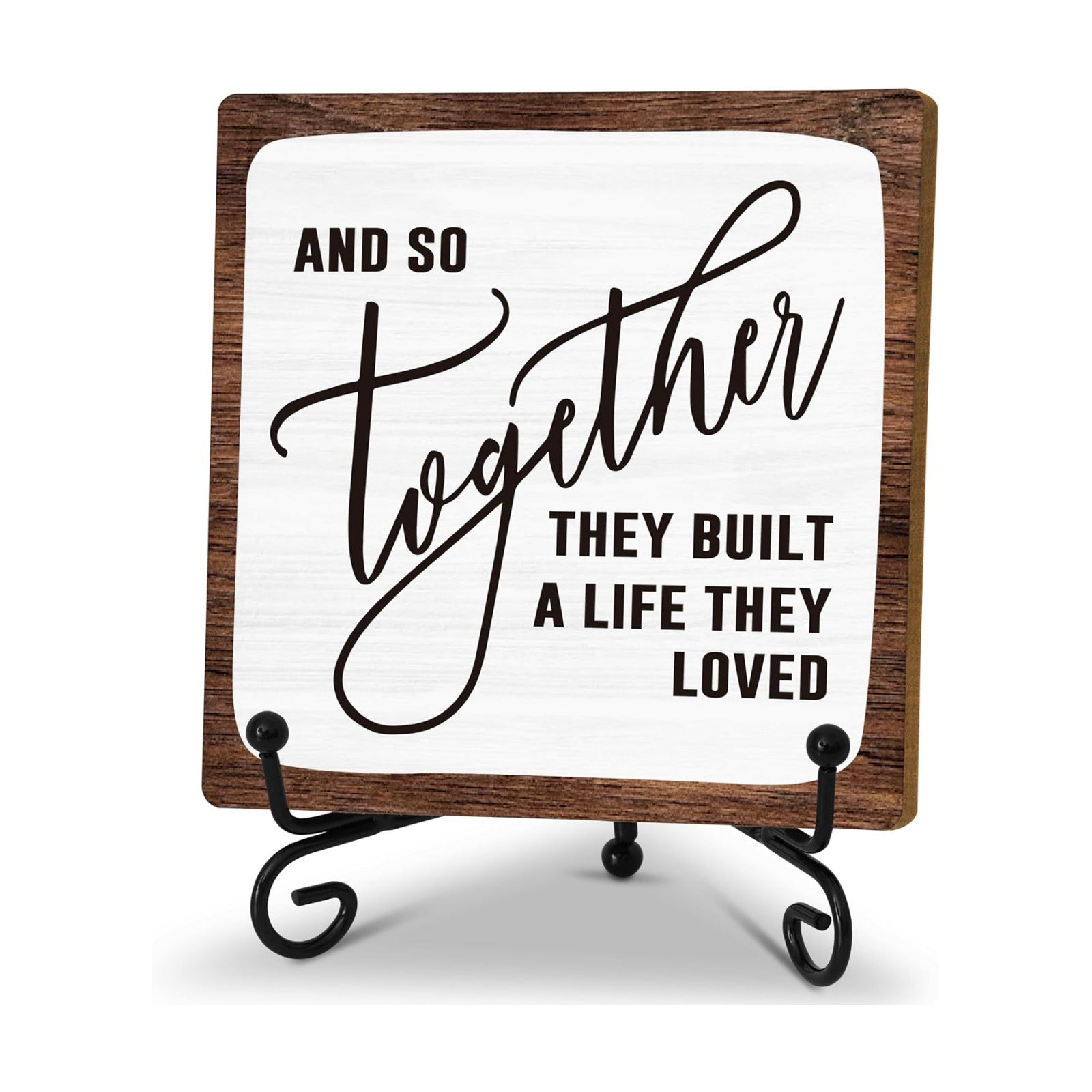 Stand / Rustic Wooden Sign / Brown Woodsign1