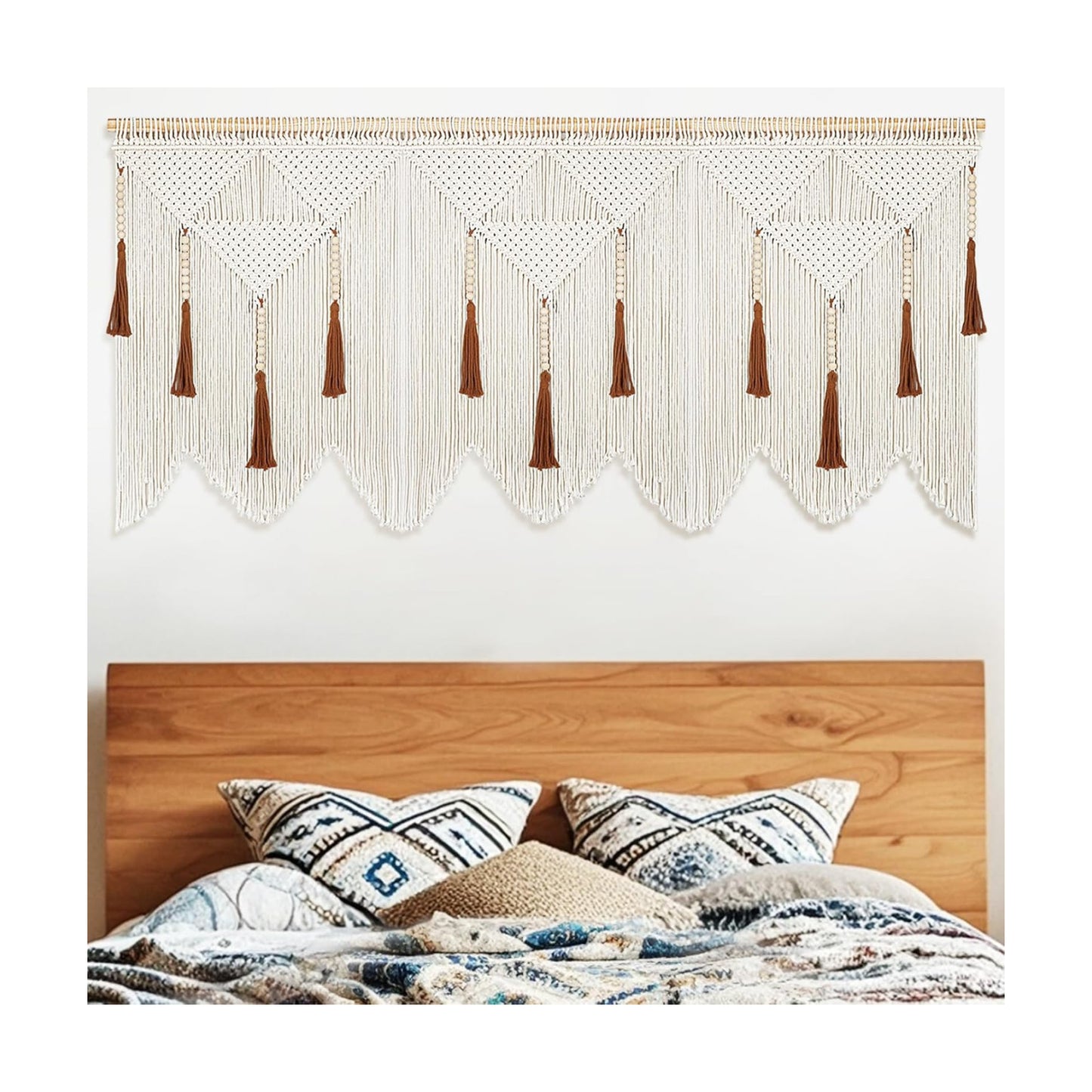 Wood Bead Tassel / Large
