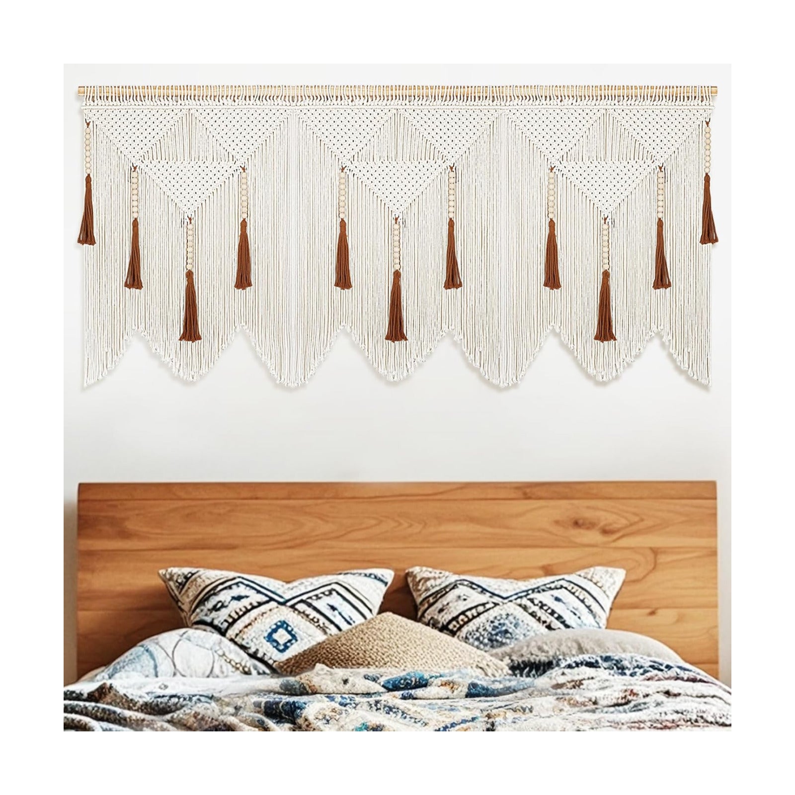 Wood Bead Tassel / Large